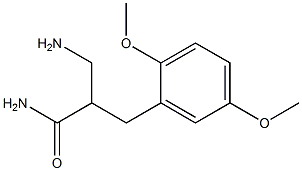 3-amino-2-[(2,5-dimethoxyphenyl)methyl]propanamide Struktur