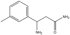 3-amino-3-(3-methylphenyl)propanamide Struktur