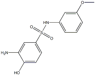 3-amino-4-hydroxy-N-(3-methoxyphenyl)benzene-1-sulfonamide Struktur