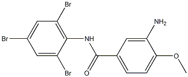 3-amino-4-methoxy-N-(2,4,6-tribromophenyl)benzamide Struktur