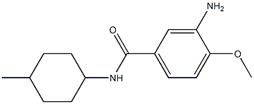 3-amino-4-methoxy-N-(4-methylcyclohexyl)benzamide Struktur