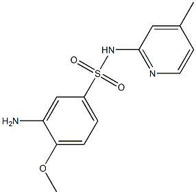 3-amino-4-methoxy-N-(4-methylpyridin-2-yl)benzene-1-sulfonamide Struktur