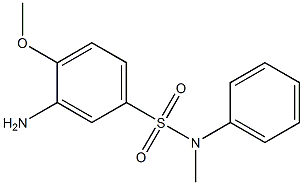 3-amino-4-methoxy-N-methyl-N-phenylbenzene-1-sulfonamide Struktur