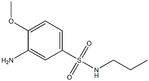 3-amino-4-methoxy-N-propylbenzene-1-sulfonamide Struktur