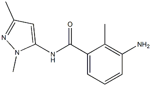 3-amino-N-(1,3-dimethyl-1H-pyrazol-5-yl)-2-methylbenzamide Struktur