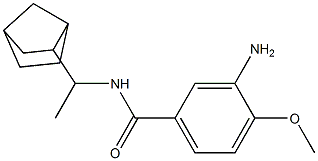 3-amino-N-(1-{bicyclo[2.2.1]heptan-2-yl}ethyl)-4-methoxybenzamide Struktur