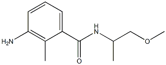 3-amino-N-(1-methoxypropan-2-yl)-2-methylbenzamide Struktur