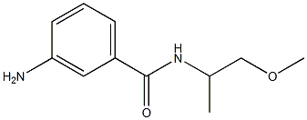 3-amino-N-(1-methoxypropan-2-yl)benzamide Struktur