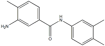 3-amino-N-(3,4-dimethylphenyl)-4-methylbenzamide Struktur