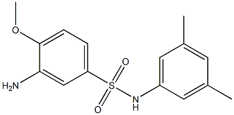 3-amino-N-(3,5-dimethylphenyl)-4-methoxybenzene-1-sulfonamide Struktur