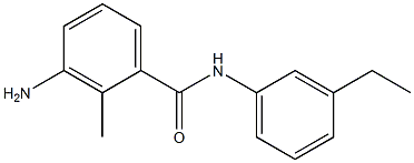 3-amino-N-(3-ethylphenyl)-2-methylbenzamide Struktur