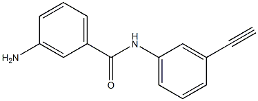 3-amino-N-(3-ethynylphenyl)benzamide Struktur