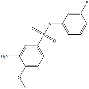 3-amino-N-(3-fluorophenyl)-4-methoxybenzene-1-sulfonamide Struktur