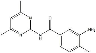 3-amino-N-(4,6-dimethylpyrimidin-2-yl)-4-methylbenzamide Struktur