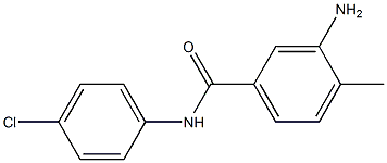 3-amino-N-(4-chlorophenyl)-4-methylbenzamide Struktur