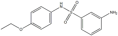 3-amino-N-(4-ethoxyphenyl)benzene-1-sulfonamide Struktur