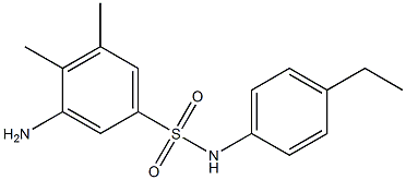 3-amino-N-(4-ethylphenyl)-4,5-dimethylbenzene-1-sulfonamide Struktur