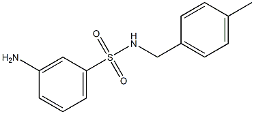 3-amino-N-(4-methylbenzyl)benzenesulfonamide Struktur