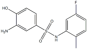 3-amino-N-(5-fluoro-2-methylphenyl)-4-hydroxybenzene-1-sulfonamide Struktur