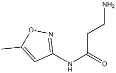 3-amino-N-(5-methylisoxazol-3-yl)propanamide Struktur