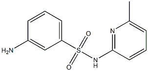 3-amino-N-(6-methylpyridin-2-yl)benzene-1-sulfonamide Struktur