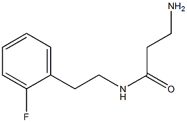 3-amino-N-[2-(2-fluorophenyl)ethyl]propanamide Struktur