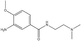 3-amino-N-[2-(dimethylamino)ethyl]-4-methoxybenzamide Struktur