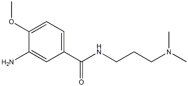 3-amino-N-[3-(dimethylamino)propyl]-4-methoxybenzamide Struktur