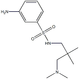 3-amino-N-{2-[(dimethylamino)methyl]-2-methylpropyl}benzene-1-sulfonamide Struktur