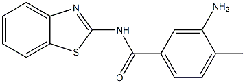 3-amino-N-1,3-benzothiazol-2-yl-4-methylbenzamide Struktur