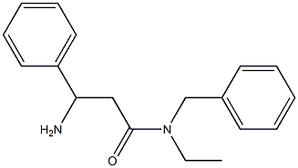 3-amino-N-benzyl-N-ethyl-3-phenylpropanamide Struktur