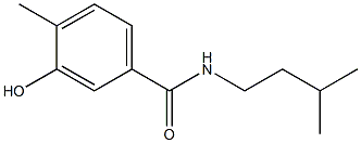 3-hydroxy-4-methyl-N-(3-methylbutyl)benzamide Struktur