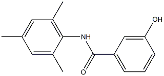 3-hydroxy-N-(2,4,6-trimethylphenyl)benzamide Struktur