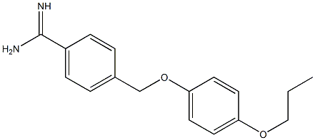 4-(4-propoxyphenoxymethyl)benzene-1-carboximidamide Struktur