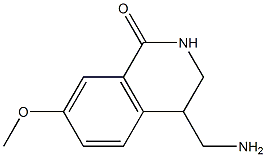 4-(aminomethyl)-7-methoxy-1,2,3,4-tetrahydroisoquinolin-1-one Struktur