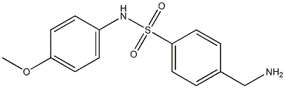 4-(aminomethyl)-N-(4-methoxyphenyl)benzenesulfonamide Struktur