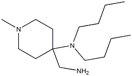 4-(aminomethyl)-N,N-dibutyl-1-methylpiperidin-4-amine Struktur