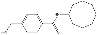 4-(aminomethyl)-N-cyclooctylbenzamide Struktur