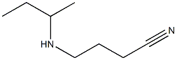 4-(butan-2-ylamino)butanenitrile Struktur