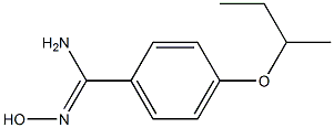 4-(butan-2-yloxy)-N'-hydroxybenzene-1-carboximidamide Struktur