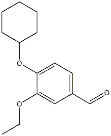 4-(cyclohexyloxy)-3-ethoxybenzaldehyde Struktur