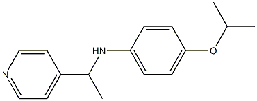 4-(propan-2-yloxy)-N-[1-(pyridin-4-yl)ethyl]aniline Struktur