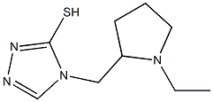 4-[(1-ethylpyrrolidin-2-yl)methyl]-4H-1,2,4-triazole-3-thiol Struktur