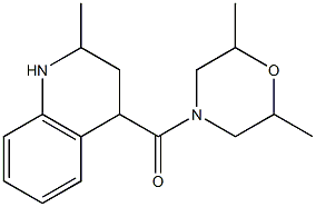 4-[(2,6-dimethylmorpholin-4-yl)carbonyl]-2-methyl-1,2,3,4-tetrahydroquinoline Struktur