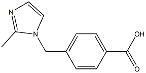 4-[(2-methyl-1H-imidazol-1-yl)methyl]benzoic acid Struktur