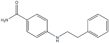 4-[(2-phenylethyl)amino]benzamide Struktur