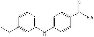 4-[(3-ethylphenyl)amino]benzene-1-carbothioamide Struktur