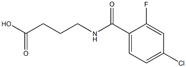 4-[(4-chloro-2-fluorophenyl)formamido]butanoic acid Struktur