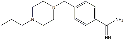 4-[(4-propylpiperazin-1-yl)methyl]benzenecarboximidamide Struktur