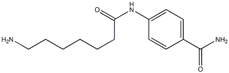 4-[(7-aminoheptanoyl)amino]benzamide Struktur